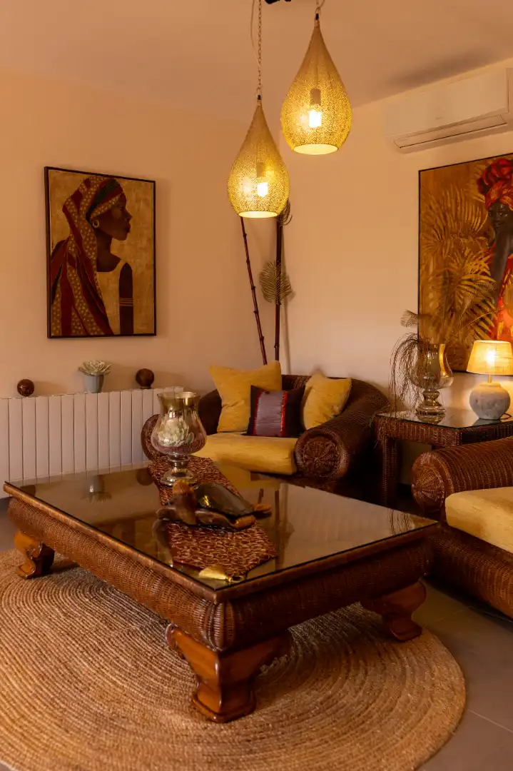 Sala d'estar de Casa adosada en venda en Marratxí amb Aire condicionat, Jardí privat i Terrassa