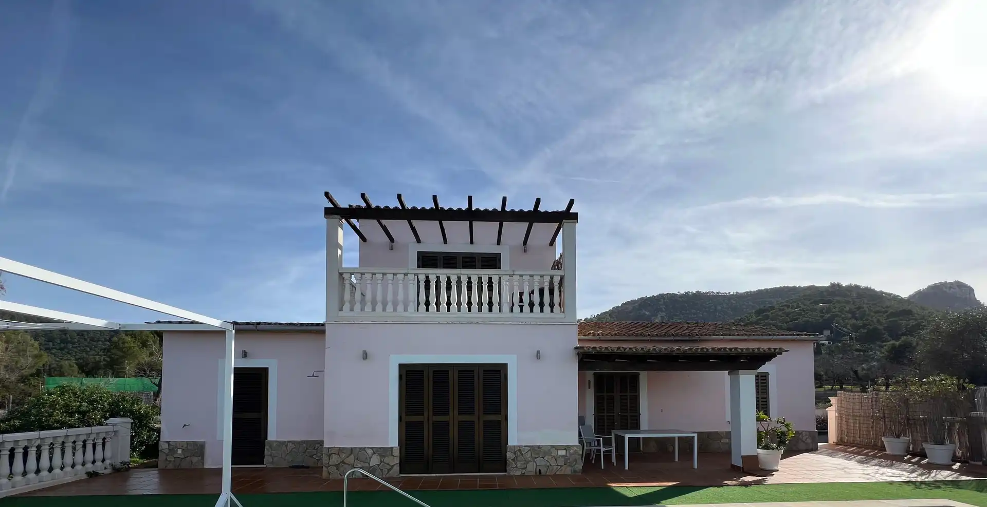 Vista exterior de Casa o xalet de lloguer en Andratx amb Calefacció, Traster i Piscina