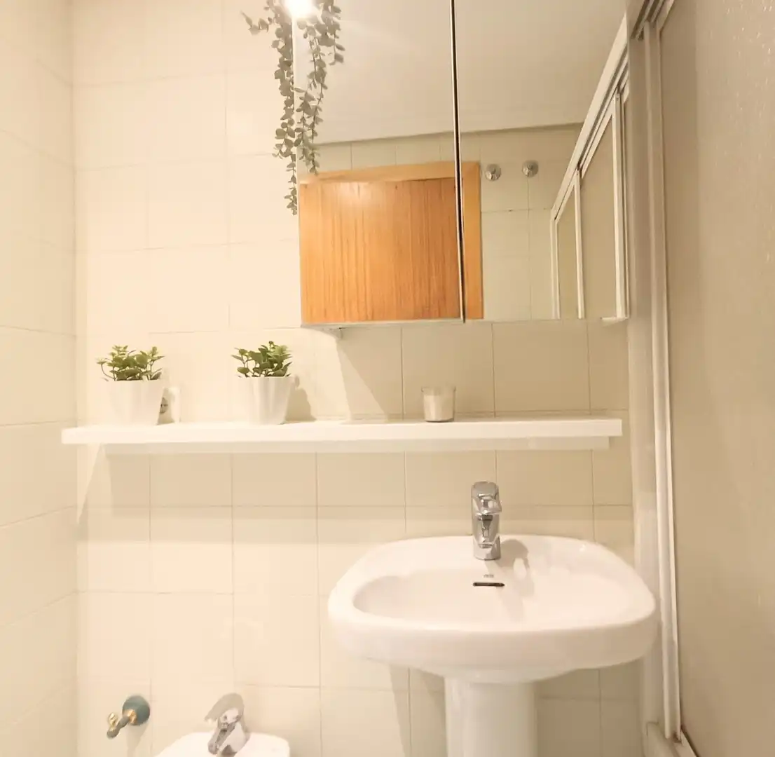Bathroom of Flat for rent in Madrid  with Heating, Parquet flooring and Terrace