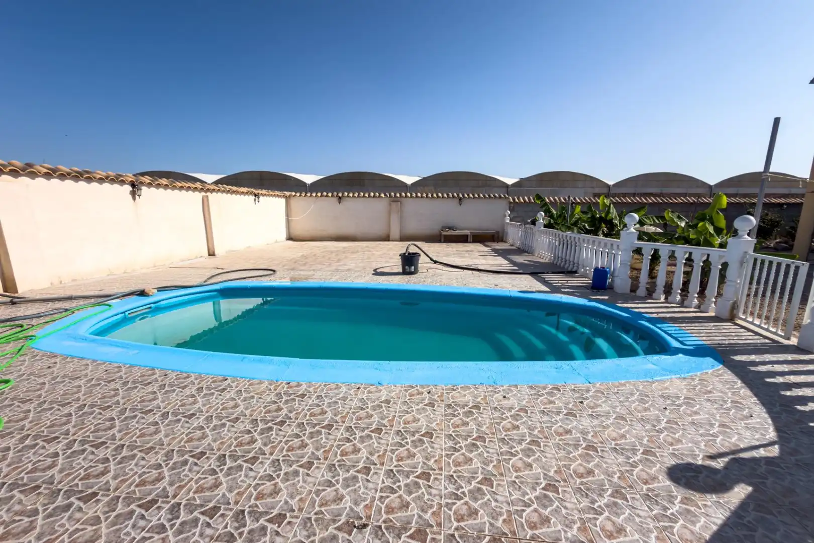 Piscina de Finca rústica en venta en San Javier con Aire acondicionado, Calefacción y Jardín privado