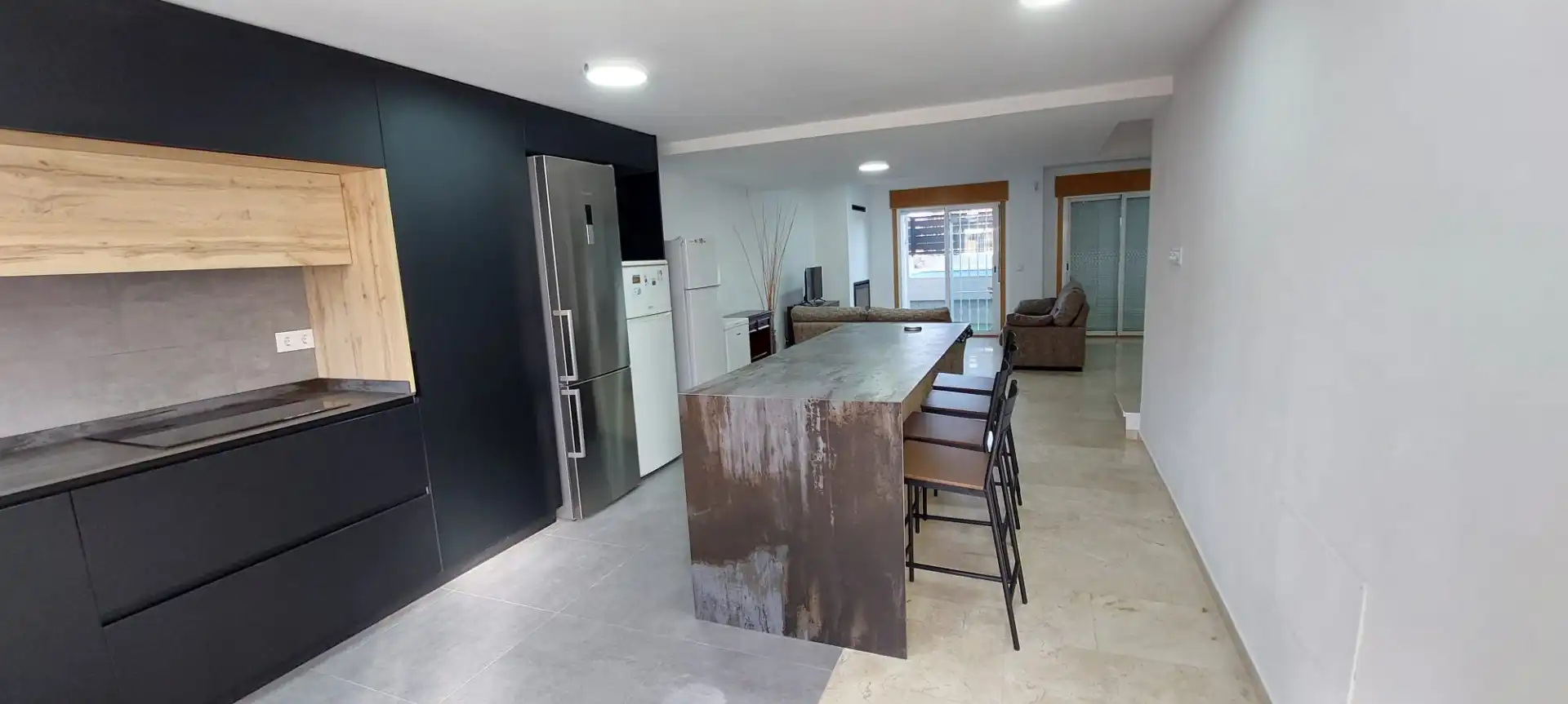 Cocina de Dúplex de alquiler en Murcia con Aire acondicionado, Jardín privado y Terraza