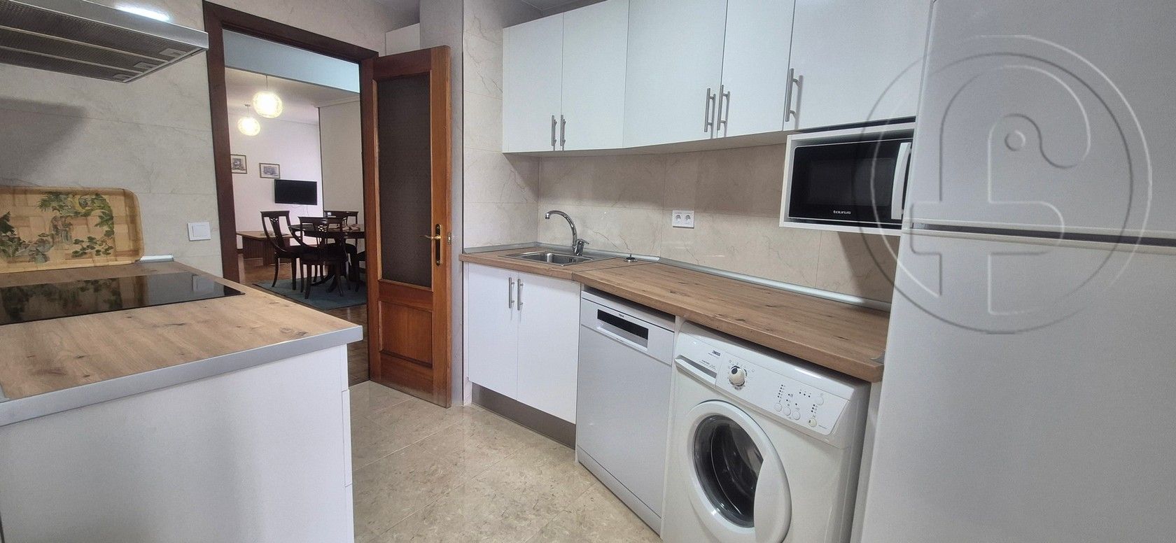 Kitchen of Flat to rent in Santander  with Heating, Parquet flooring and Furnished