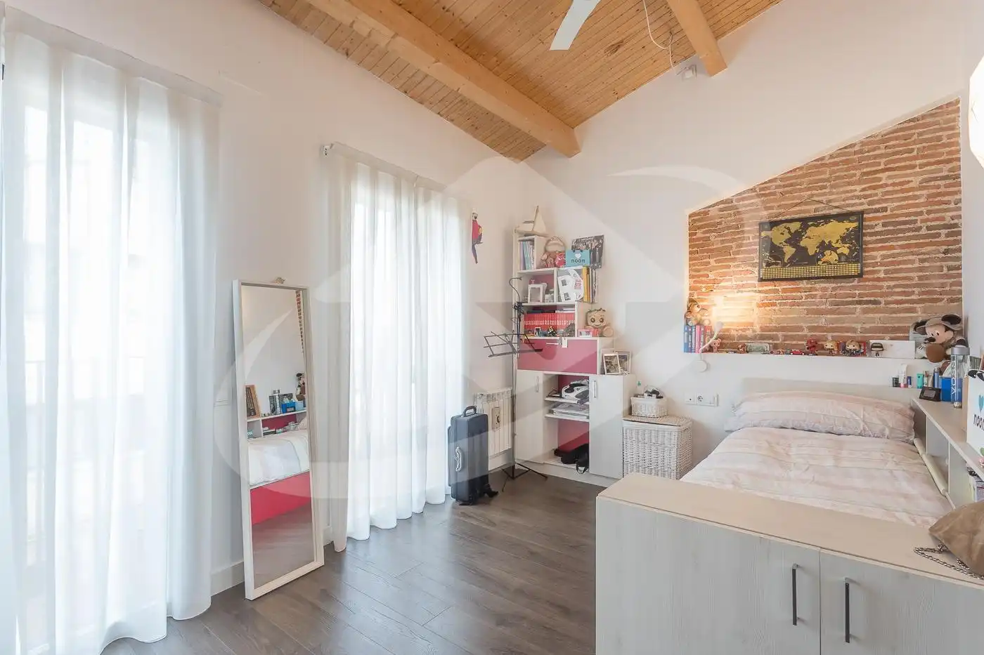 Bedroom of Houses for sale in Sabadell  with Heating, Private garden and Parquet flooring