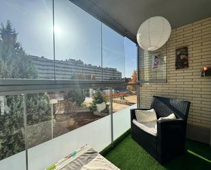 Balcony of Flat for sale in  Madrid Capital  with Air Conditioner, Heating and Terrace