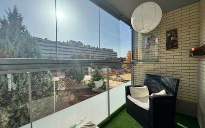 Balcony of Flat for sale in  Madrid Capital  with Air Conditioner, Heating and Terrace