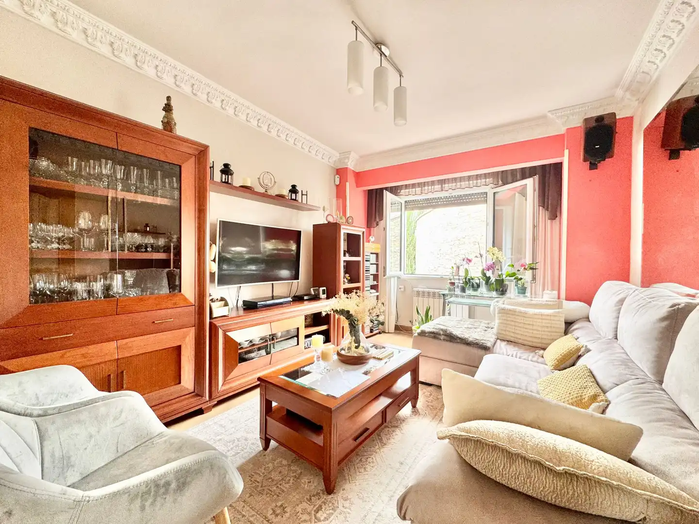 Sala de estar de Piso en venta en Vitoria - Gasteiz con Trastero