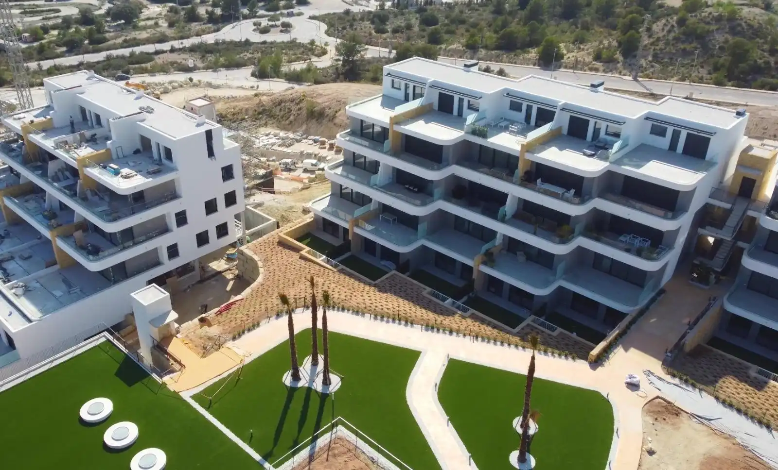 Exterior view of Houses for sale in Finestrat  with Air Conditioner, Terrace and Swimming Pool