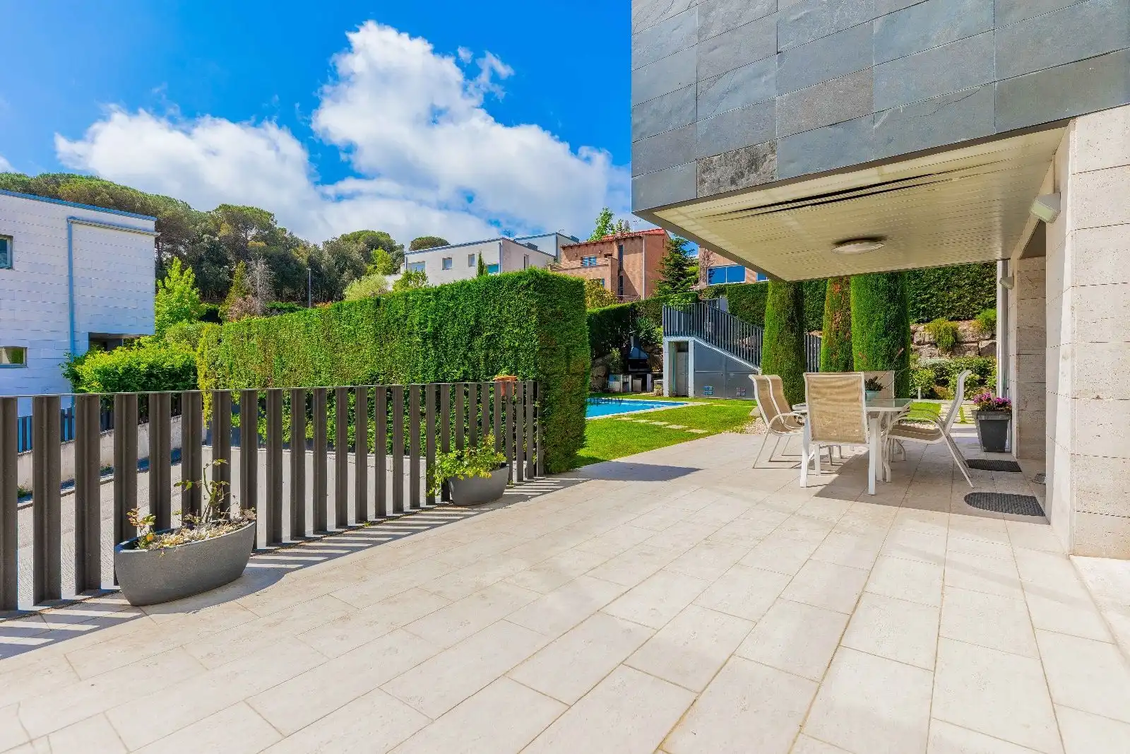 Terrassa de Casa o xalet en venda en Vallromanes amb Aire condicionat, Calefacció i Jardí privat