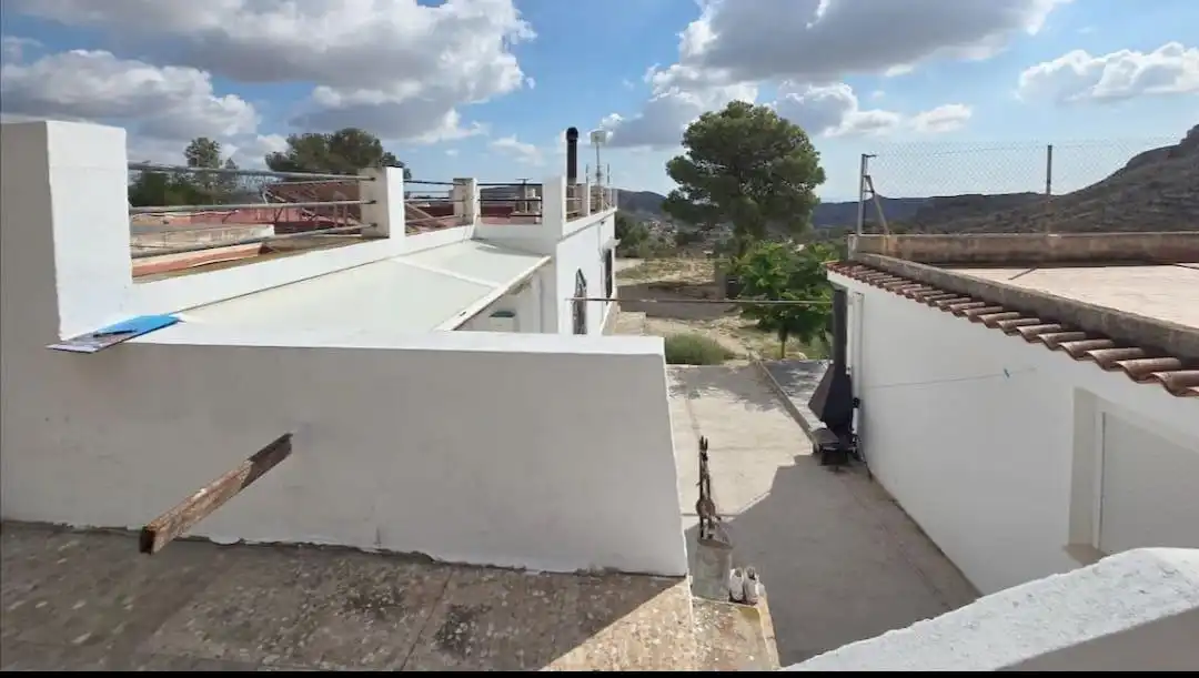 Vista exterior de Casa o chalet en venta en Agost con Aire acondicionado, Jardín privado y Terraza