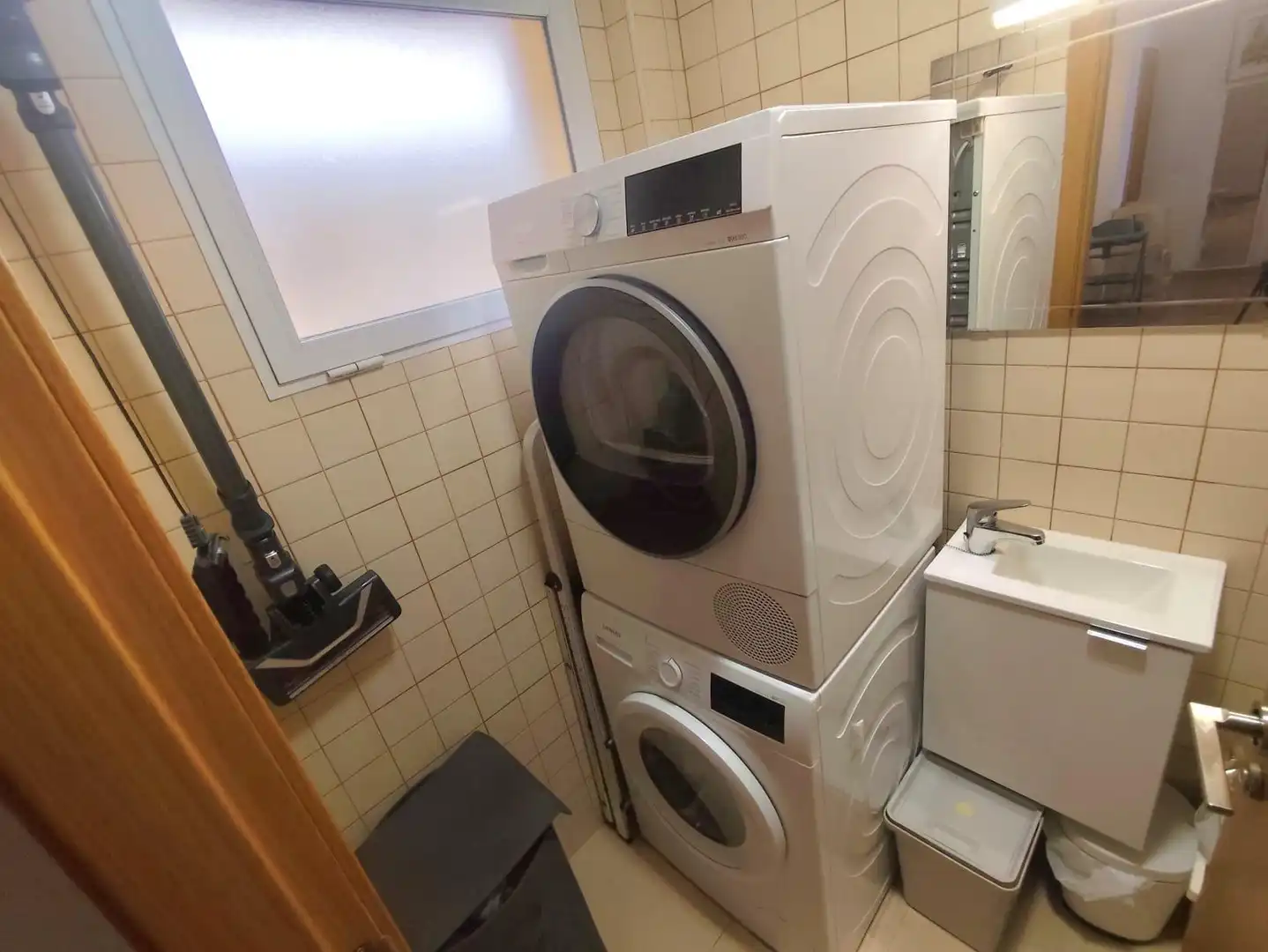Badezimmer von Wohnung zum Verkauf in Murcia mit Klimaanlage und Balkon