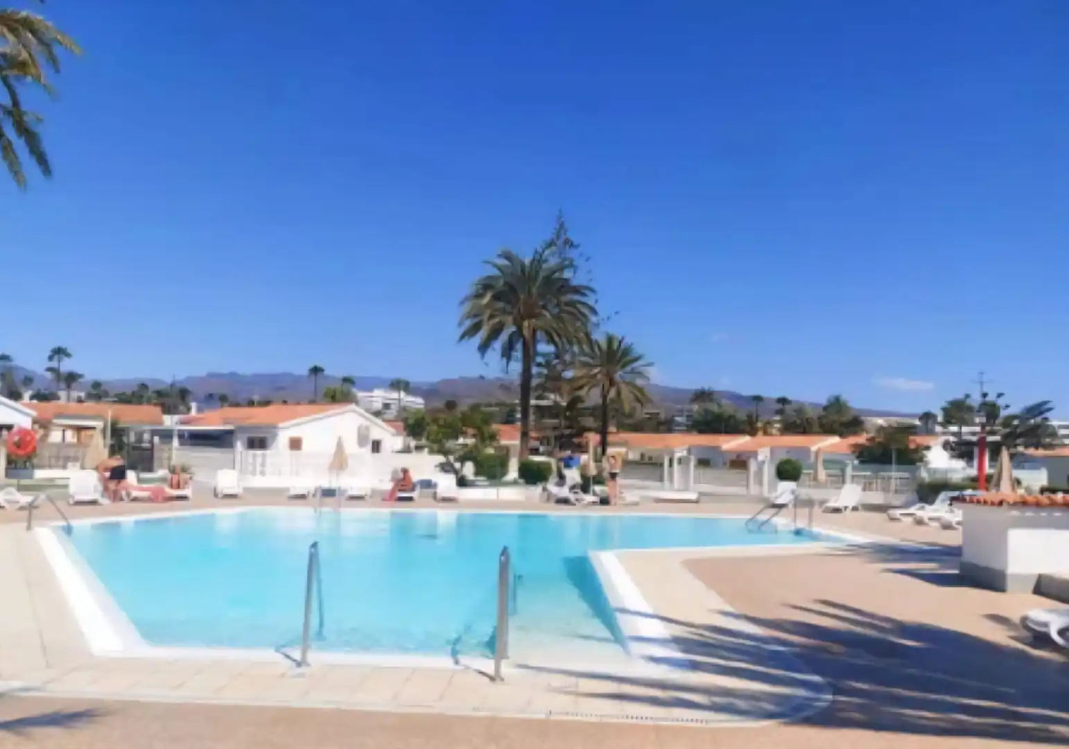 Schwimmbecken von Haus oder Chalet zum Verkauf in San Bartolomé de Tirajana mit Privatgarten, Terrasse und Möbliert