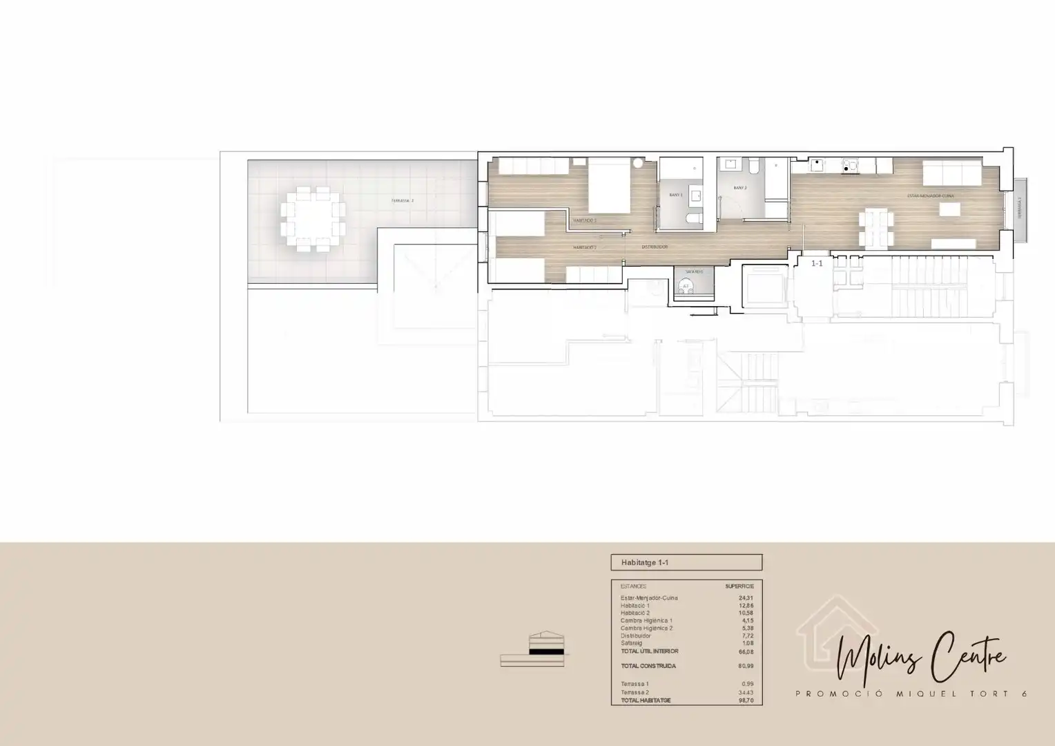Piso en venta en Molins de Rei con Aire acondicionado, Calefacción y Parquet