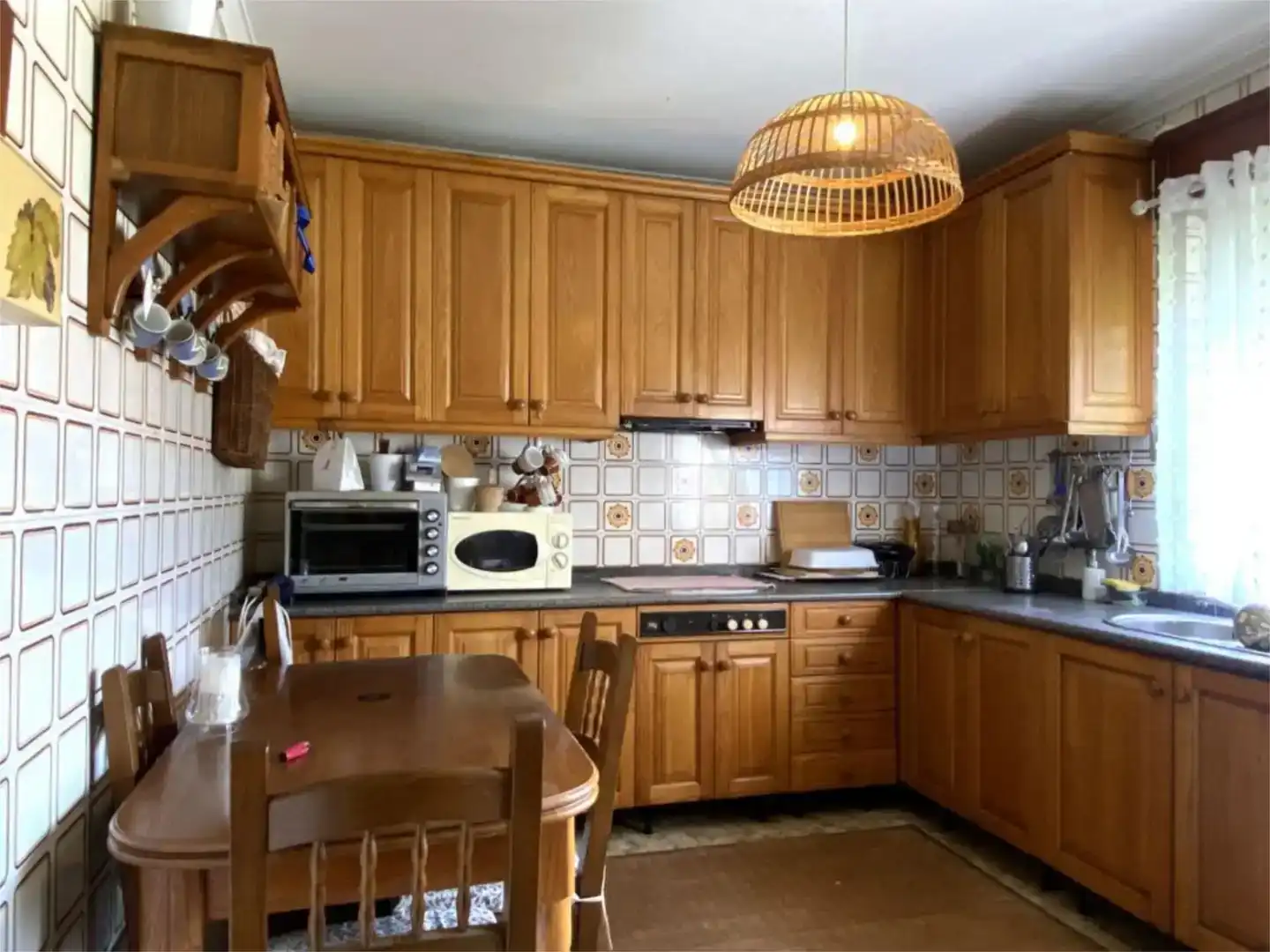 Cocina de Piso en venta en Ferrol con Jardín privado, Parquet y Balcón