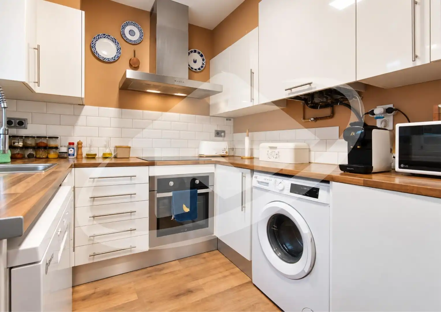 Kitchen of Flat for sale in Sabadell  with Parquet flooring