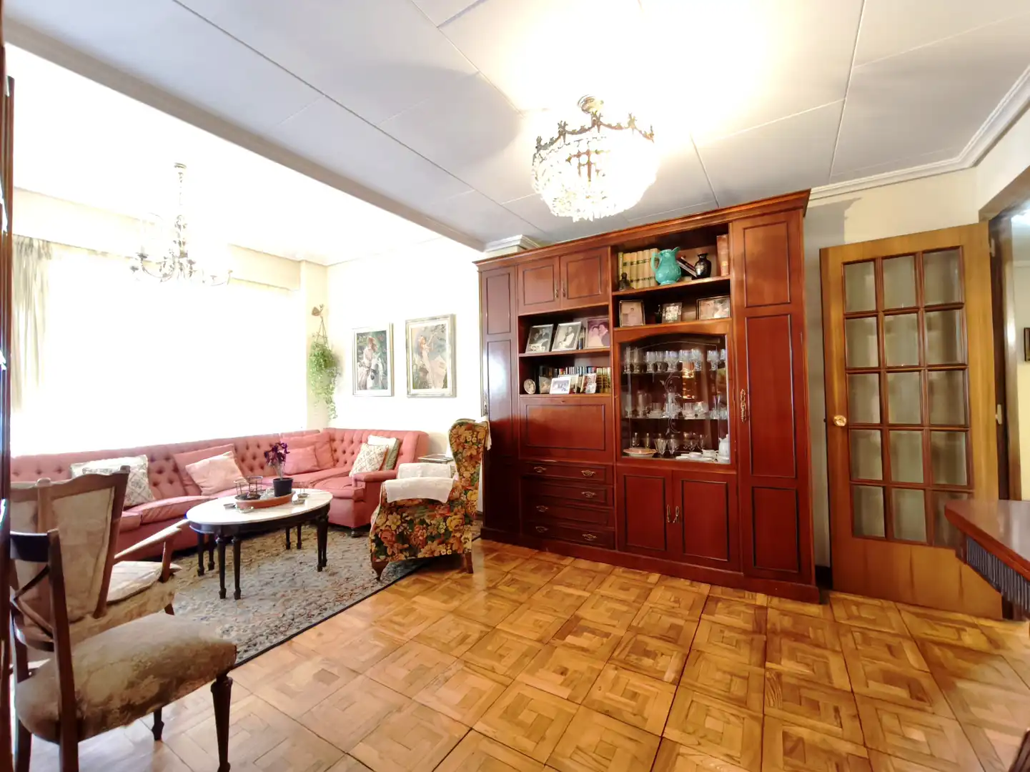 Sala de estar de Piso en venta en  Logroño con Calefacción, Parquet y Terraza