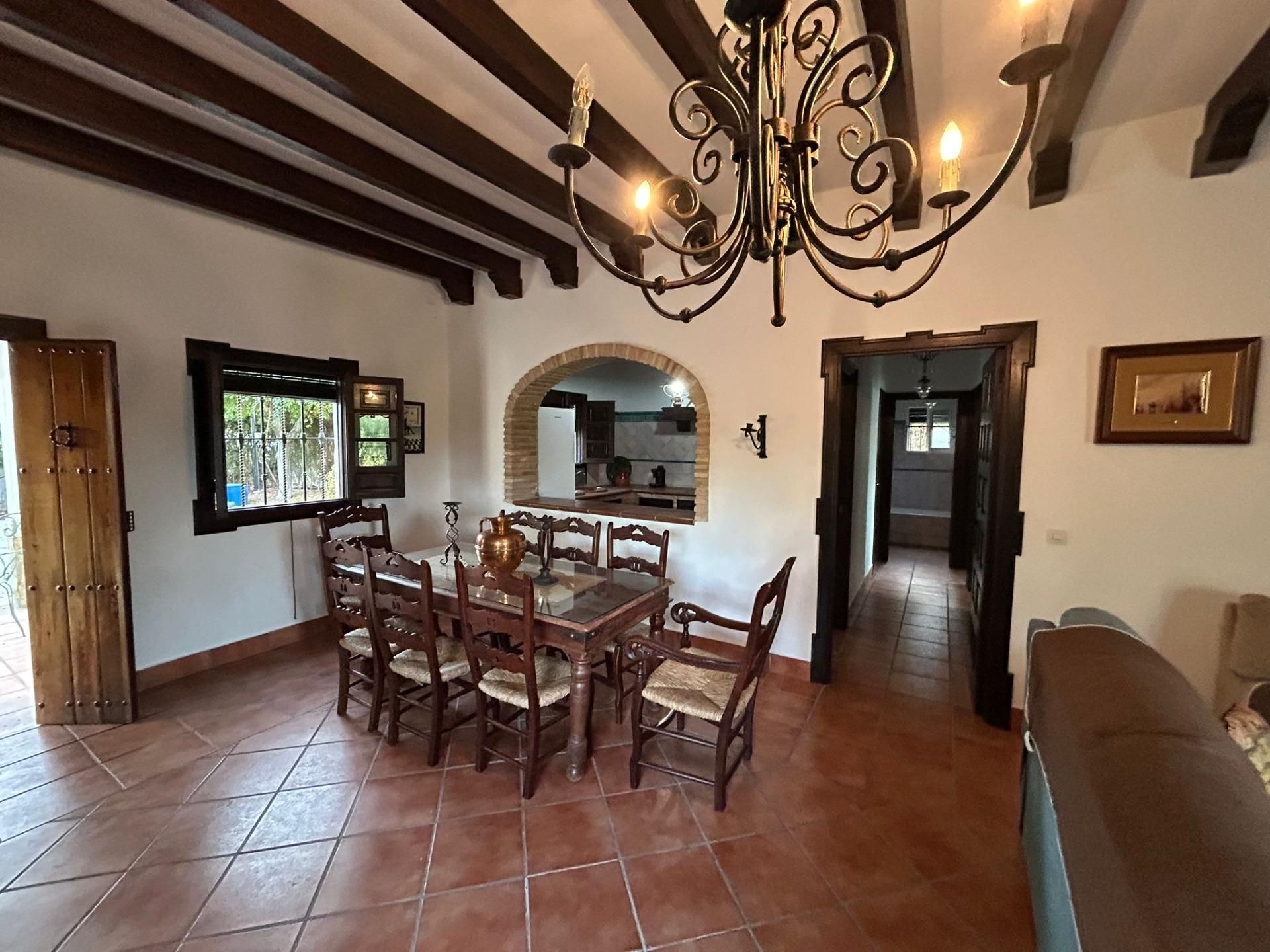 Dining room of House or chalet for sale in Carmona  with Air Conditioner, Terrace and Swimming Pool