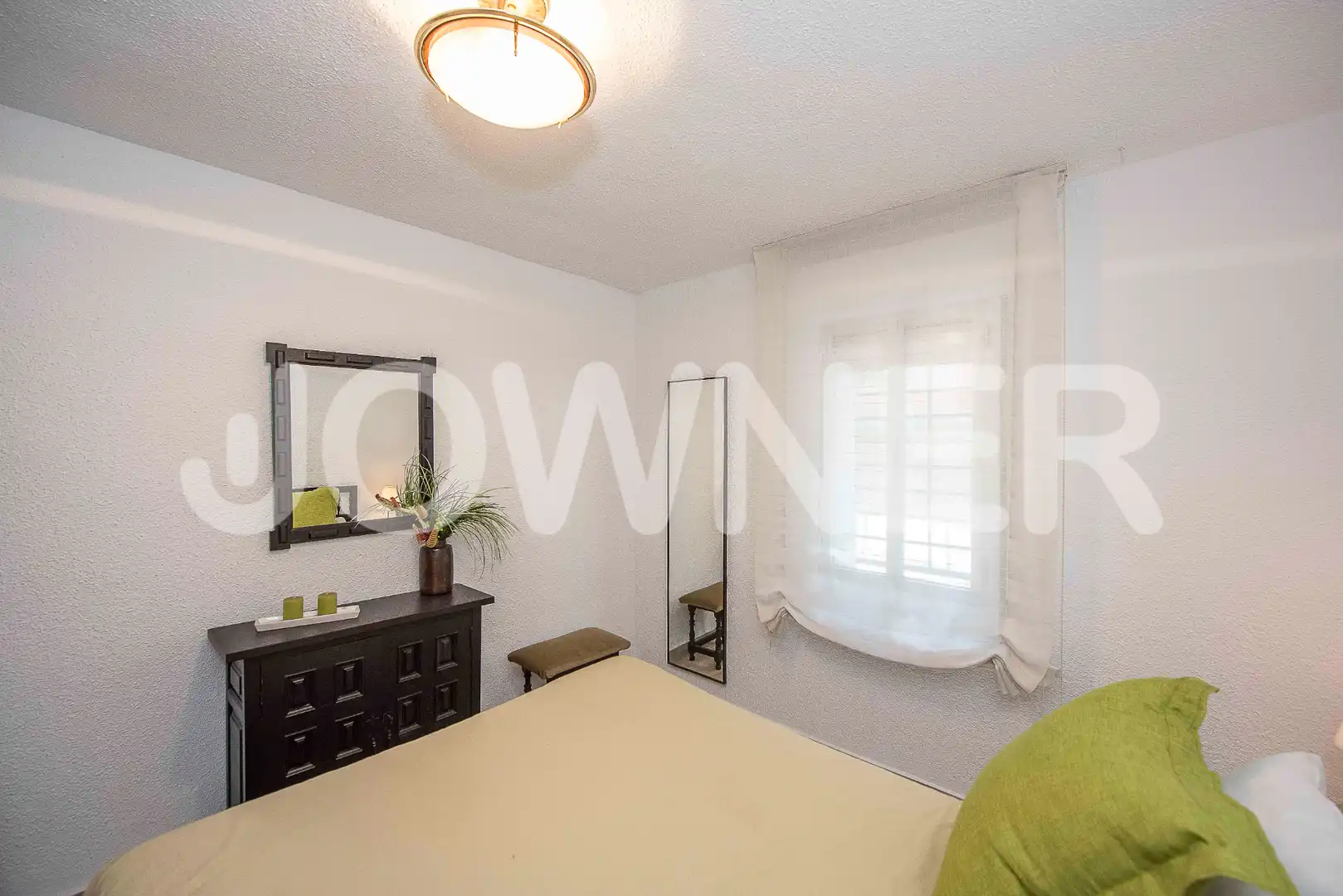 Schlafzimmer von Wohnung zur Miete in Madrid mit Heizung, Möbliert und Ofen