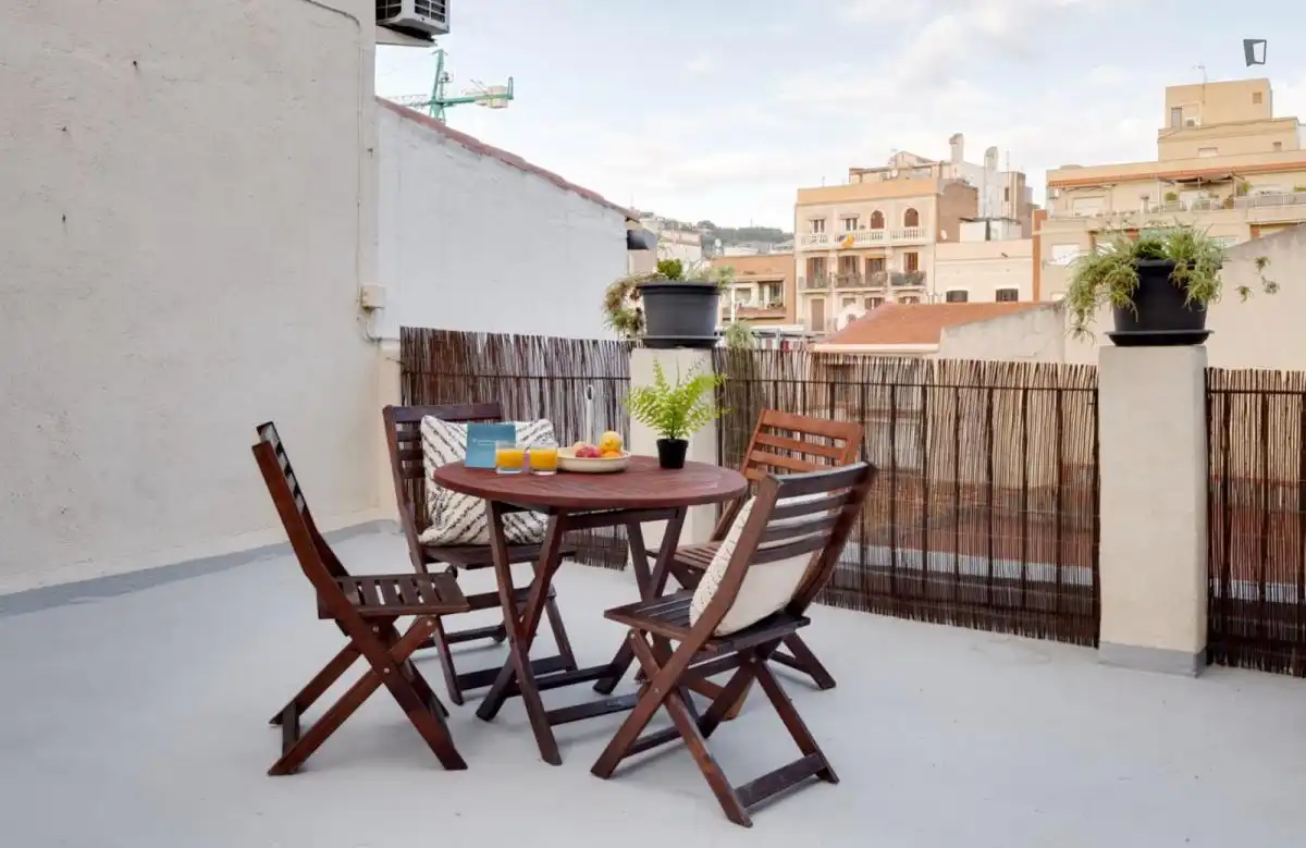 Terrassa de Apartament de lloguer en Barcelona amb Aire condicionat, Calefacció i Moblat