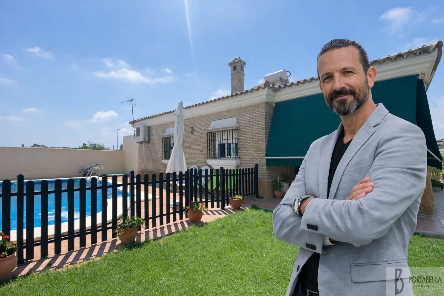 Jardí de Casa o xalet en venda en El Puerto de Santa María amb Aire condicionat, Traster i Piscina