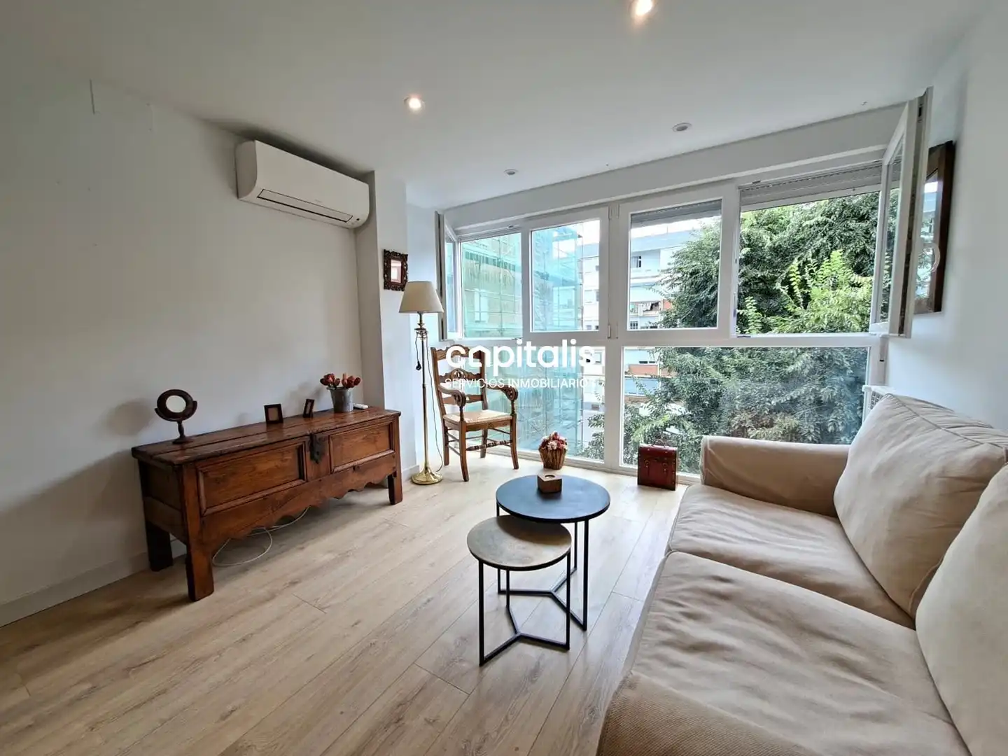Balcony of Flat for rent in Madrid  with Air Conditioner, Heating and Furnished