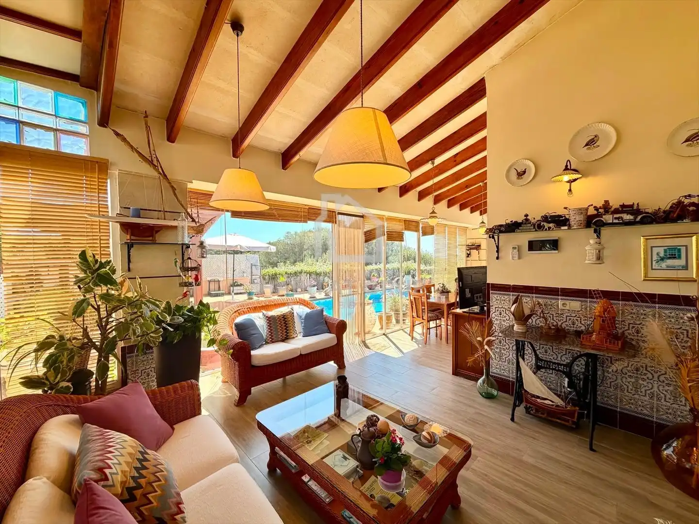 Living room of Houses for sale in Sant Lluís  with Air Conditioner, Heating and Private garden