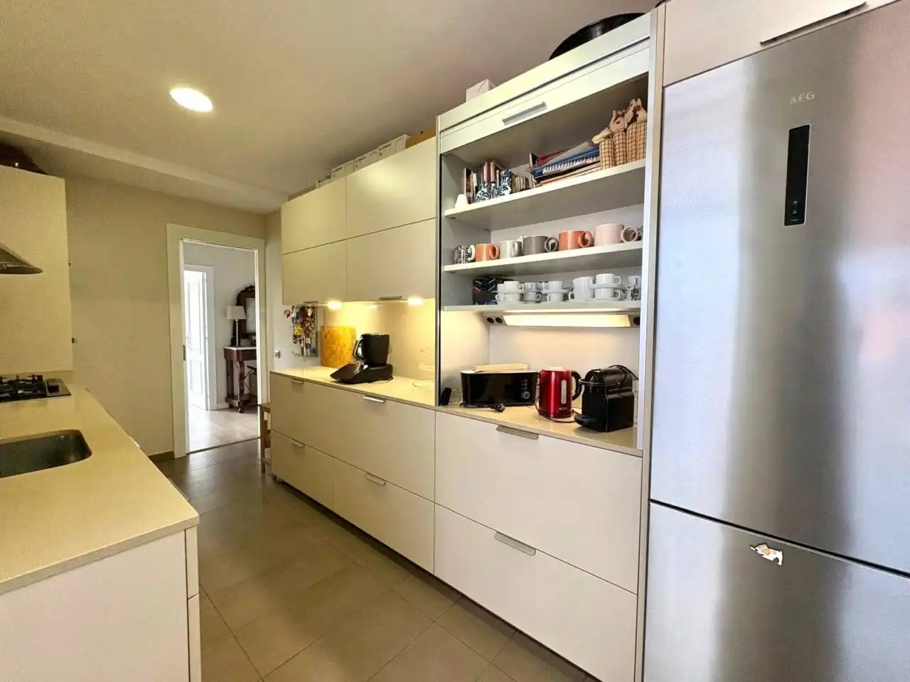 Küche von Maisonette zum Verkauf in Sant Cugat del Vallès mit Klimaanlage, Heizung und Parkett