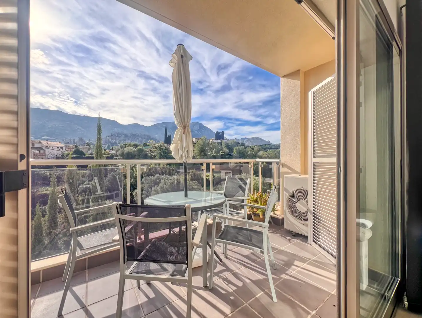 Balcony of Flat for rent in L'Atzúbia  with Terrace and Swimming Pool