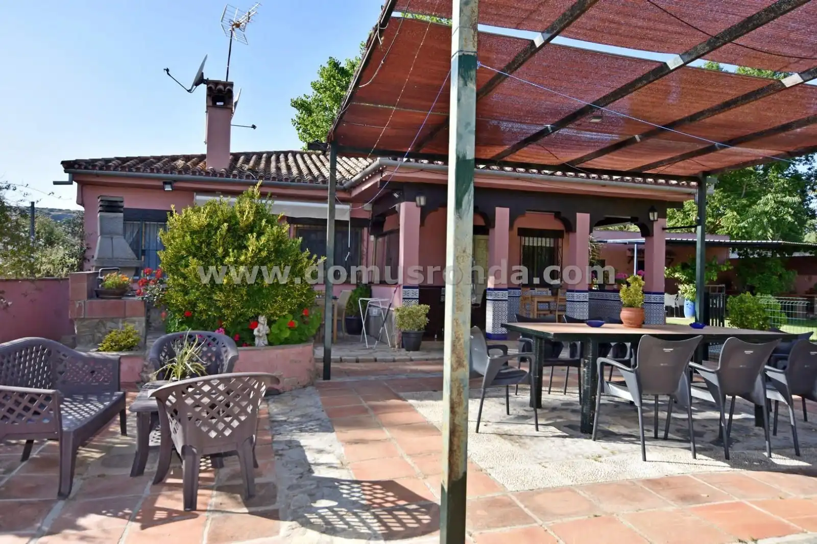 Terrassa de Finca rústica en venda en Ronda amb Aire condicionat, Jardí privat i Terrassa