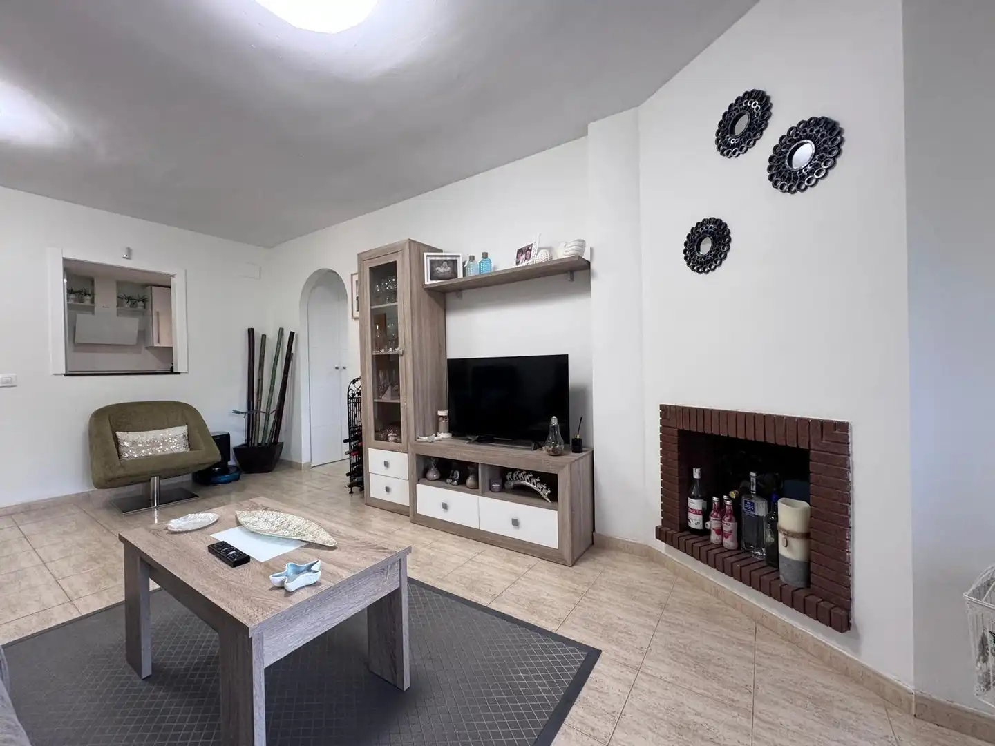 Sala de estar de Apartamento de alquiler en Mijas con Aire acondicionado, Terraza y Amueblado