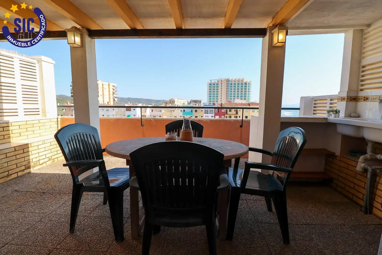 Terrassa de Apartament en venda en Oropesa del Mar / Orpesa amb Jardí privat, Terrassa i Moblat