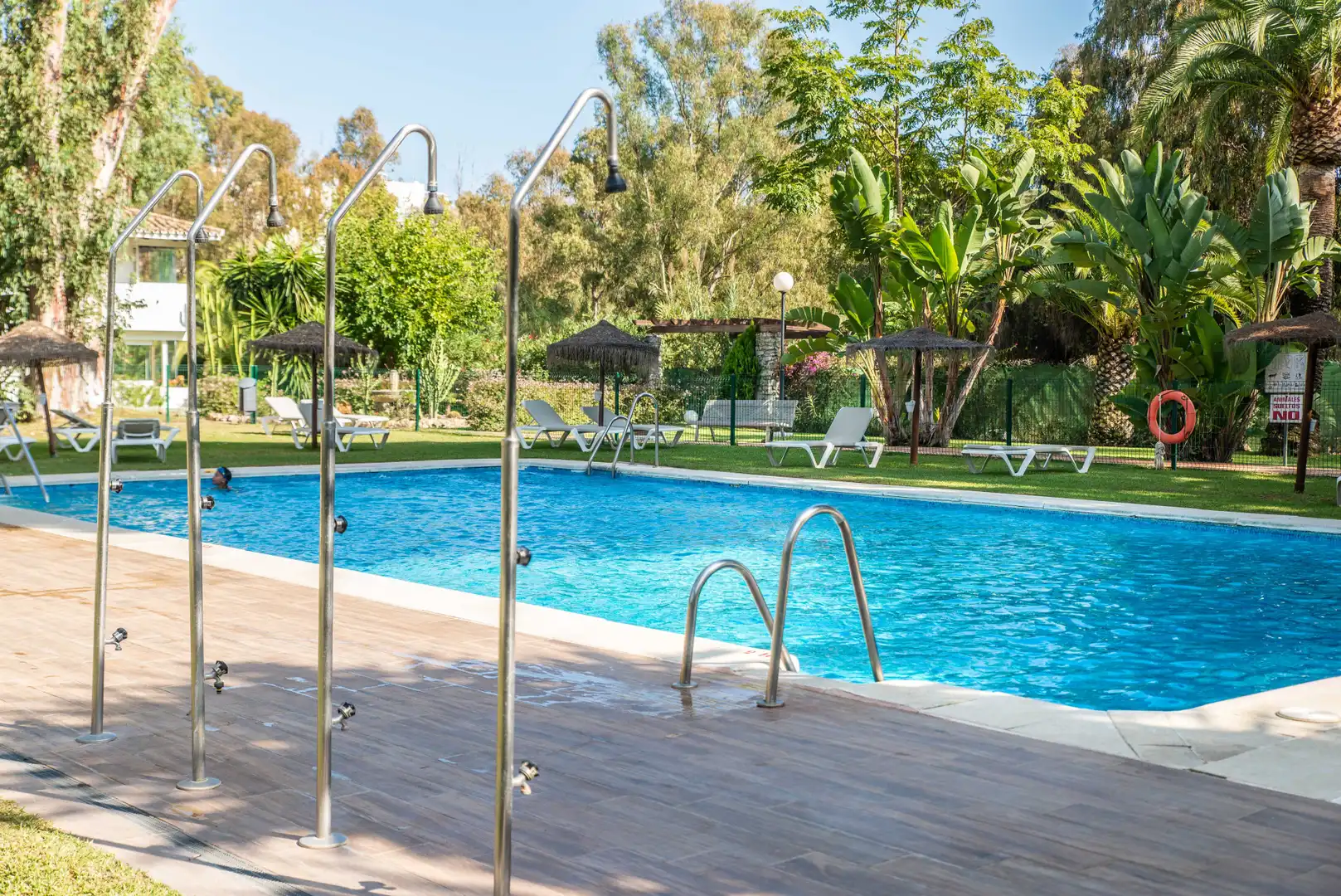 Piscina de Apartamento de alquiler en Marbella con Aire acondicionado, Calefacción y Terraza