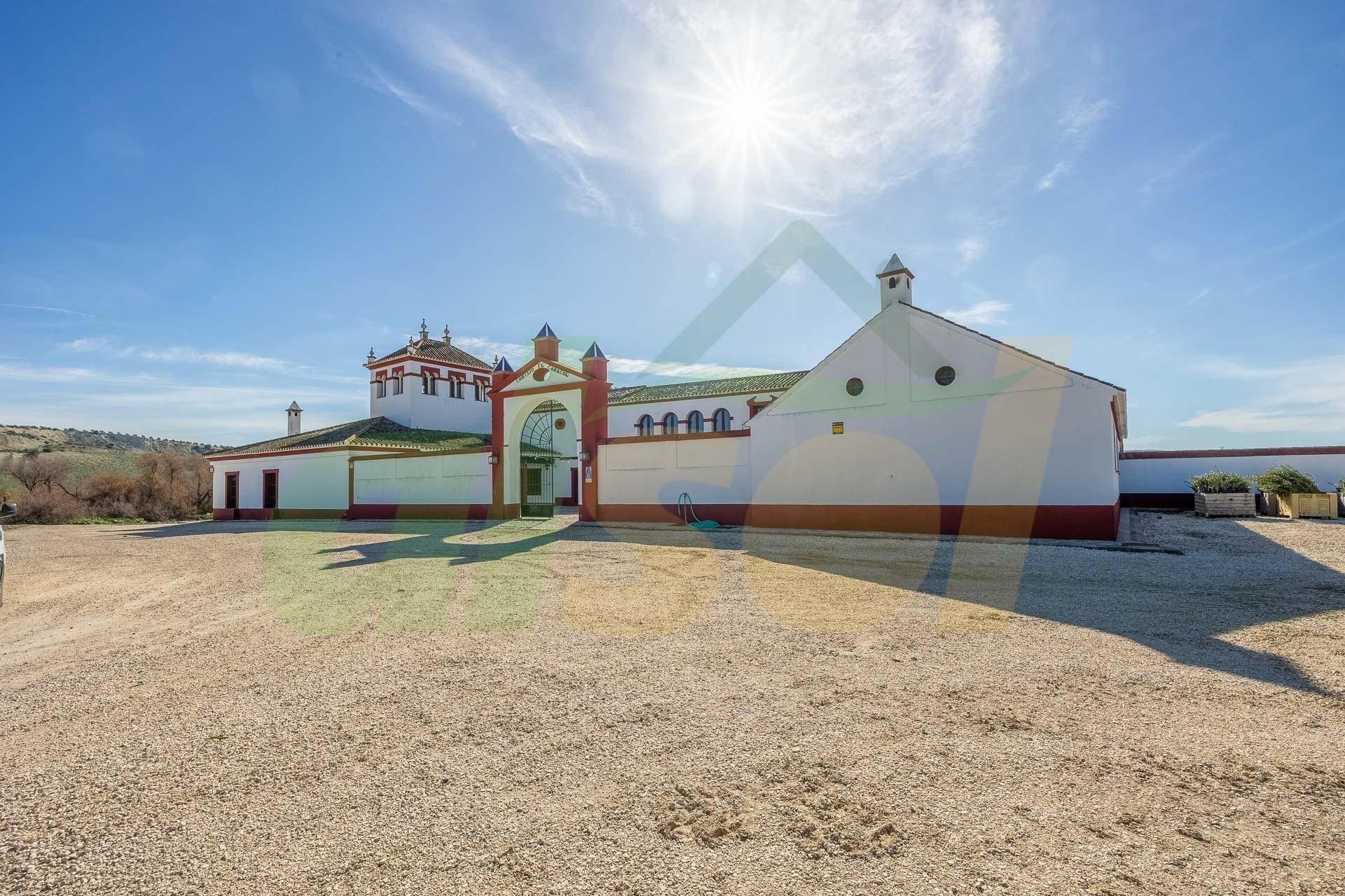 Vista exterior de Finca rústica en venda en La Puebla de Cazalla amb Aire condicionat, Calefacció i Alarma