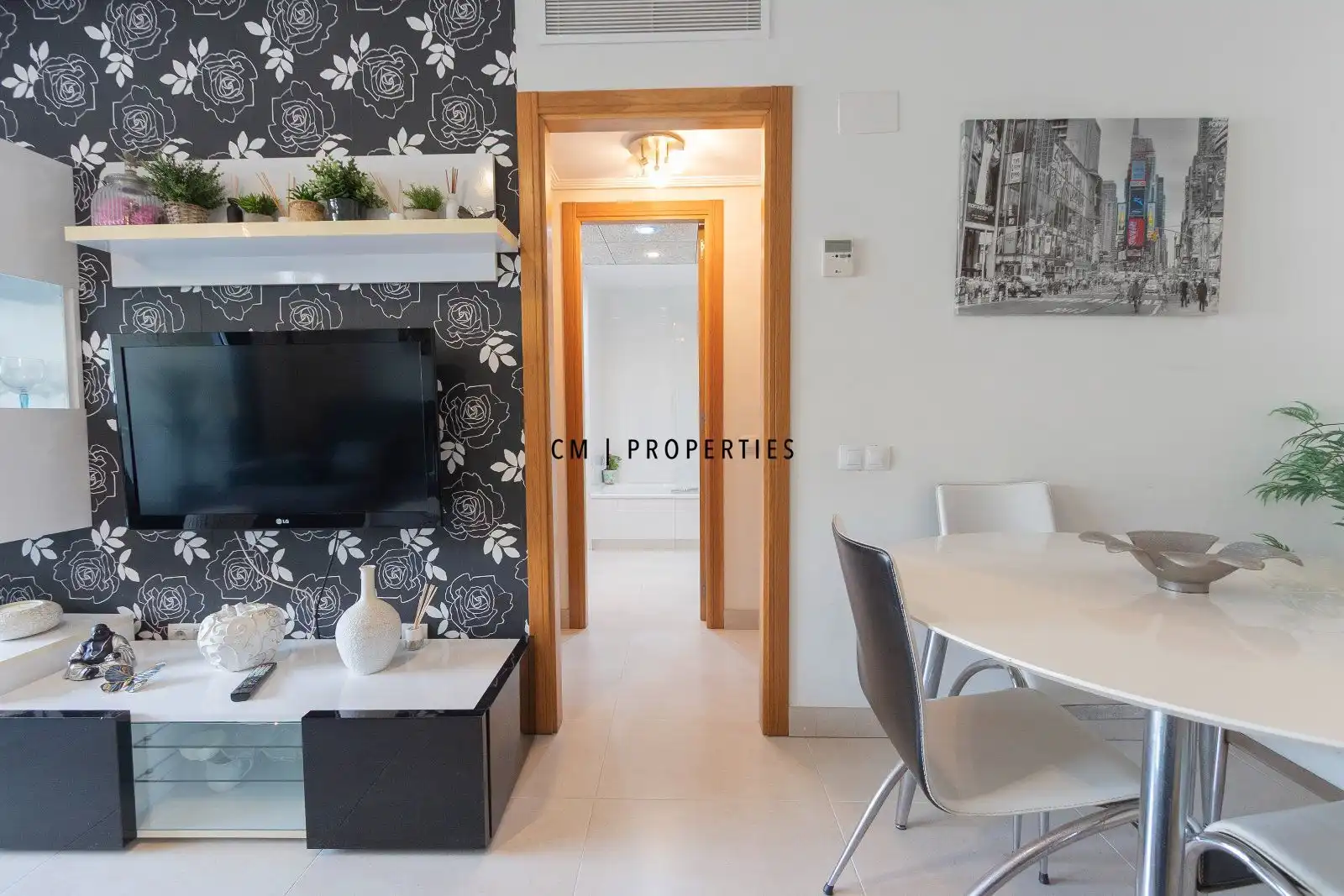 Living room of Flat for rent in Alboraya  with Air Conditioner, Terrace and Swimming Pool
