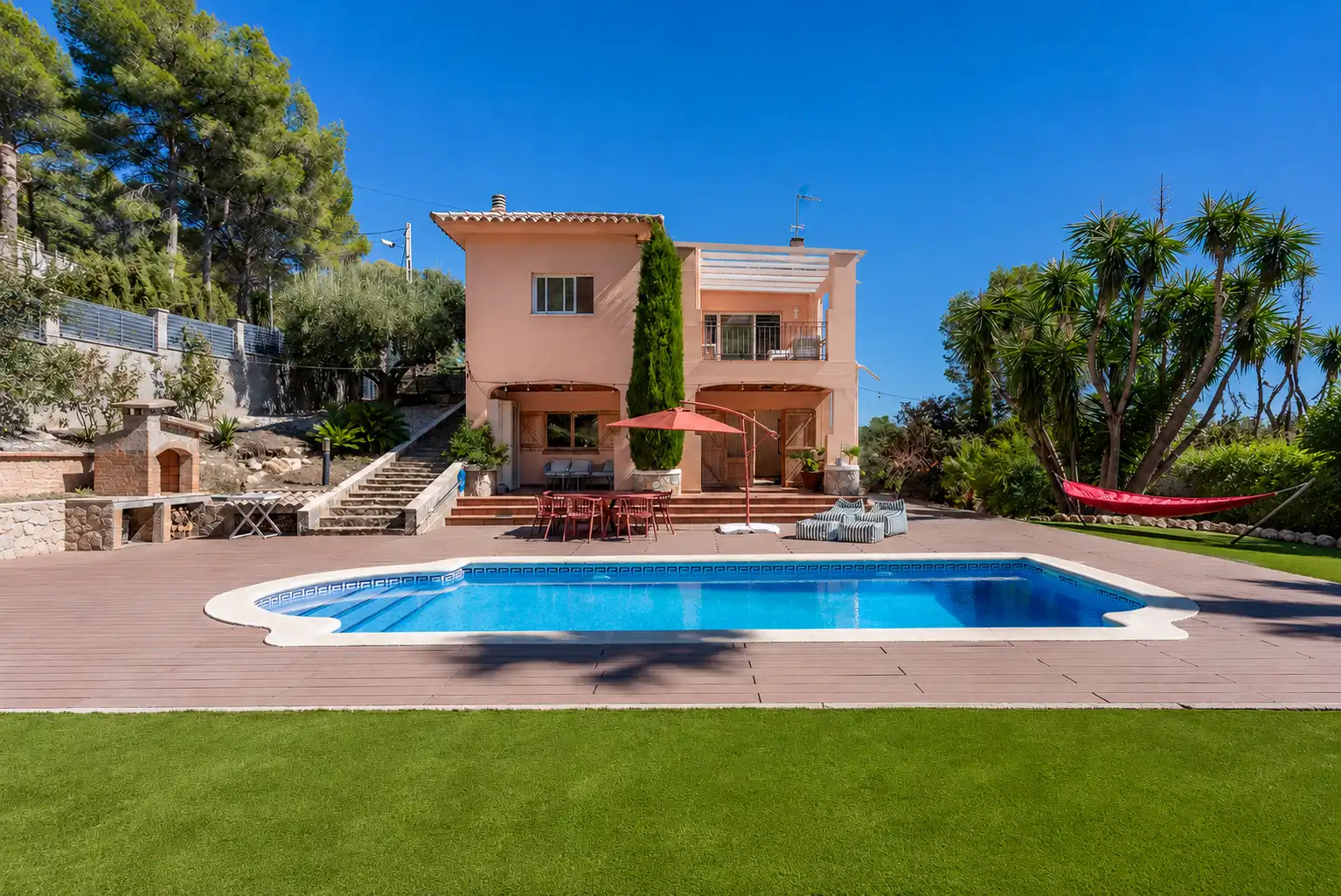 Piscina de Casa o chalet en venta en Olivella con Aire acondicionado, Calefacción y Jardín privado