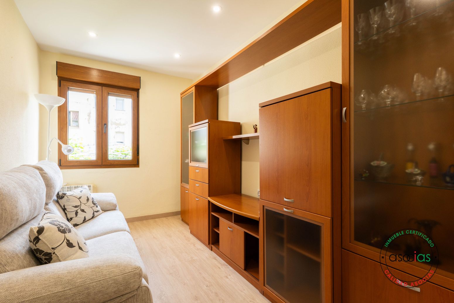 Living room of Flat for sale in Gijón   with Heating and Parquet flooring