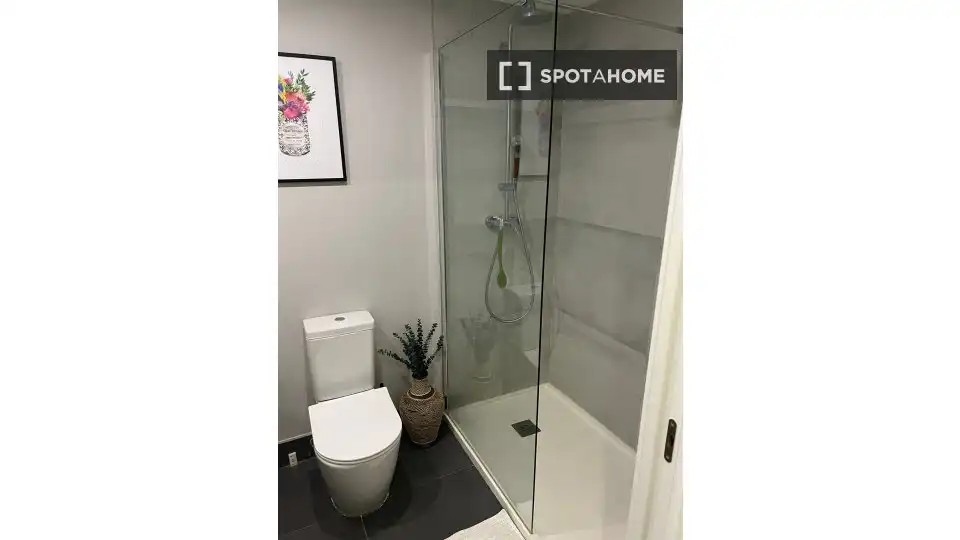 Baño de Piso de alquiler en Valencia con Aire acondicionado, Calefacción y Amueblado