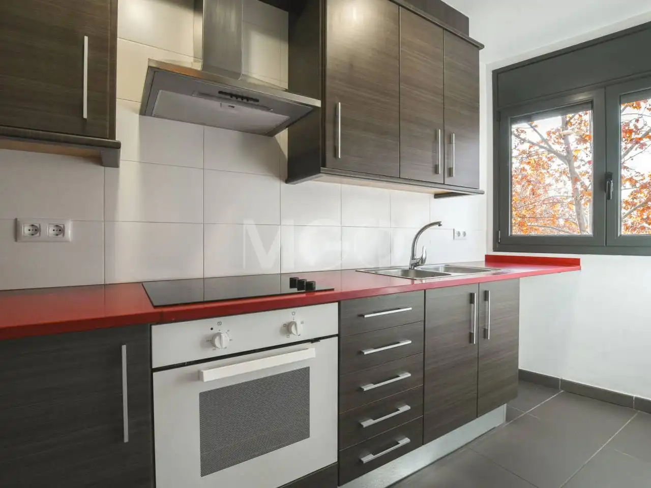 Küche von Wohnung zum Verkauf in Manlleu mit Heizung, Parkett und Terrasse