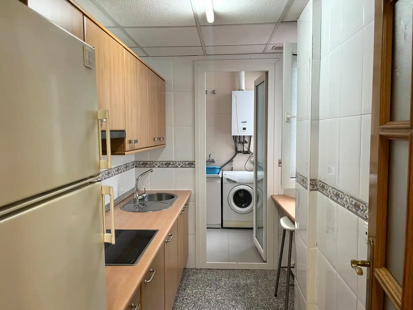 Kitchen of Flat for rent in Granada  with Air Conditioner, Heating and Furnished