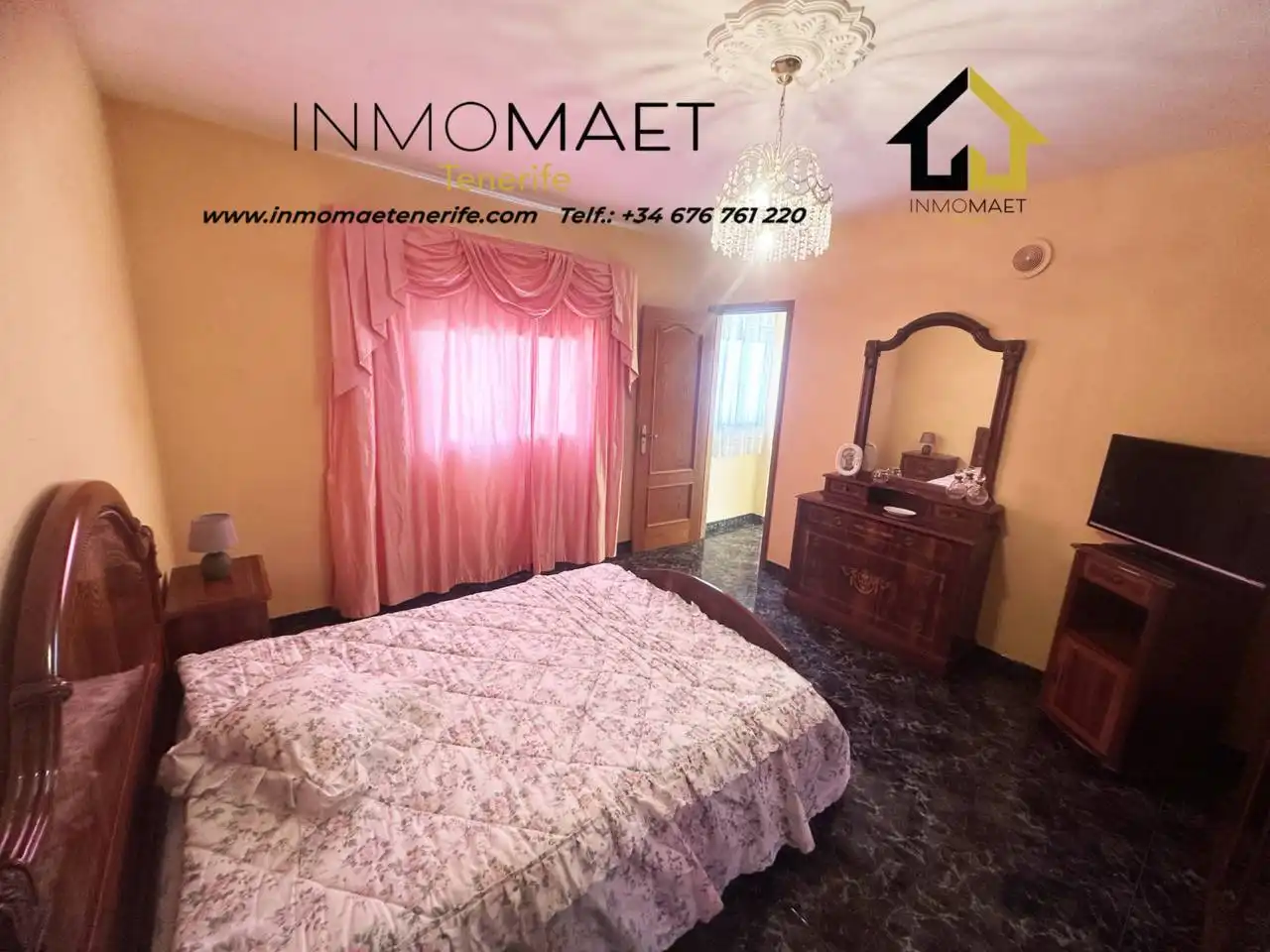 Bedroom of Flat for rent in Icod de los Vinos  with Heating, Terrace and Furnished
