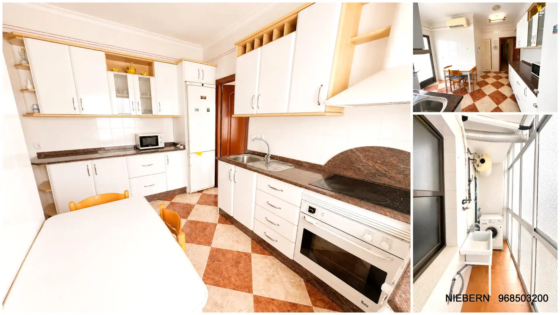 Cocina de Piso de alquiler en Cartagena con Aire acondicionado, Amueblado y Horno