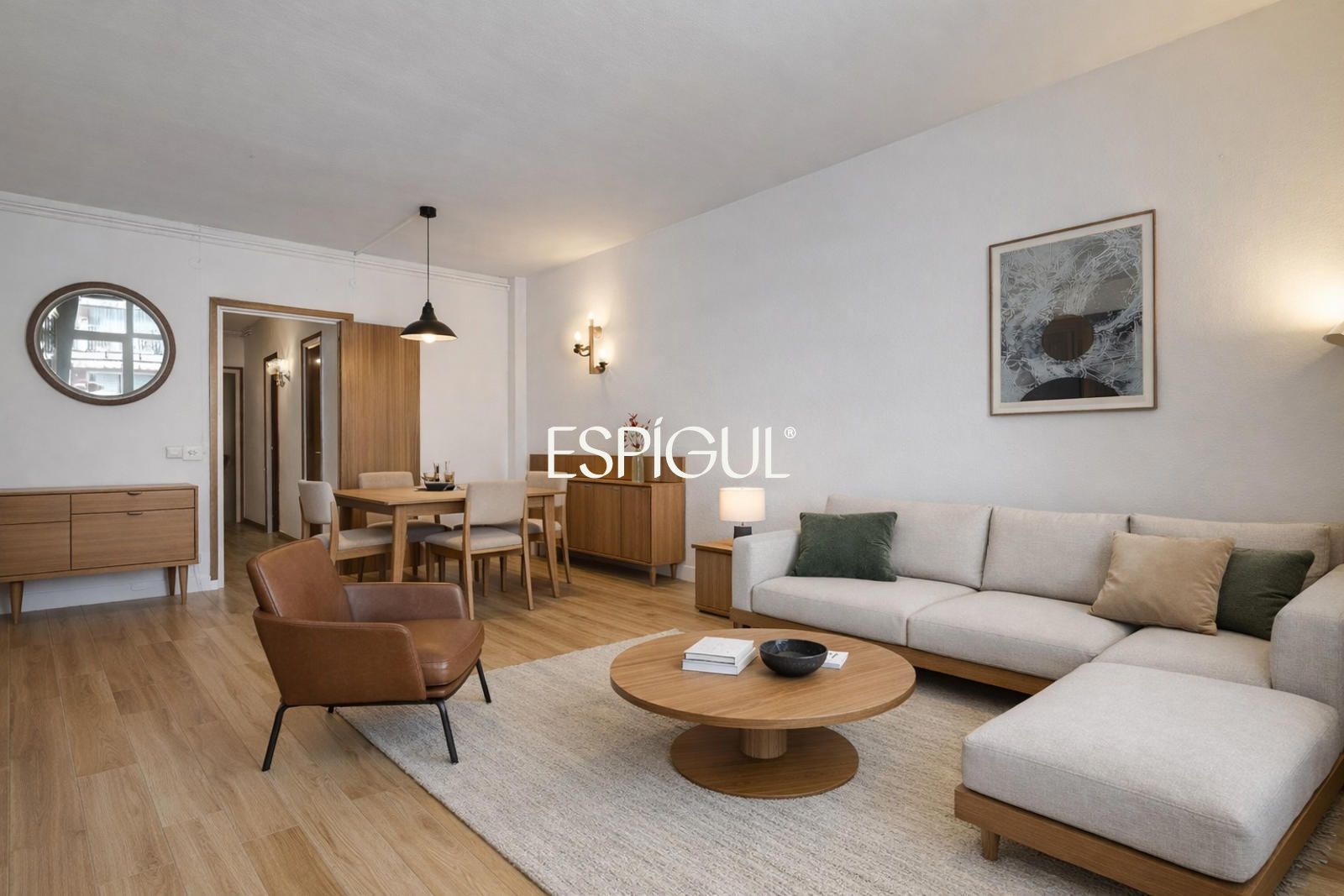 Sala de estar de Piso en venta en  Barcelona Capital con Calefacción y Terraza