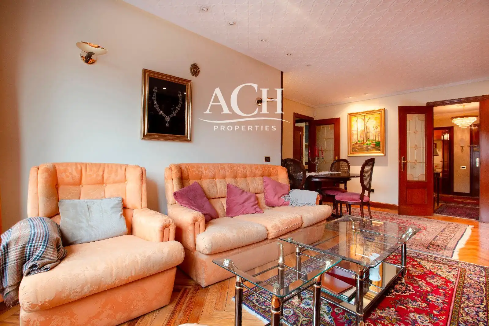 Sala de estar de Piso en venta en Bilbao  con Calefacción, Amueblado y Alarma