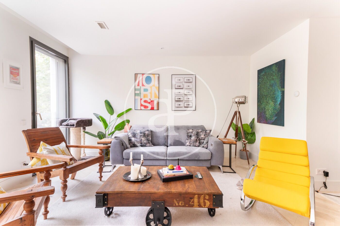 Living room of Flat for sale in  Madrid Capital  with Air Conditioner, Heating and Storage room