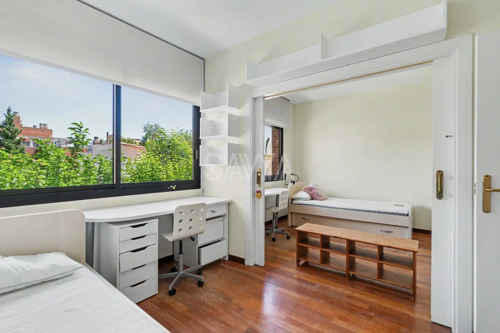 Habitación de Casa adosada de alquiler en Barcelona con Aire acondicionado, Calefacción y Parquet