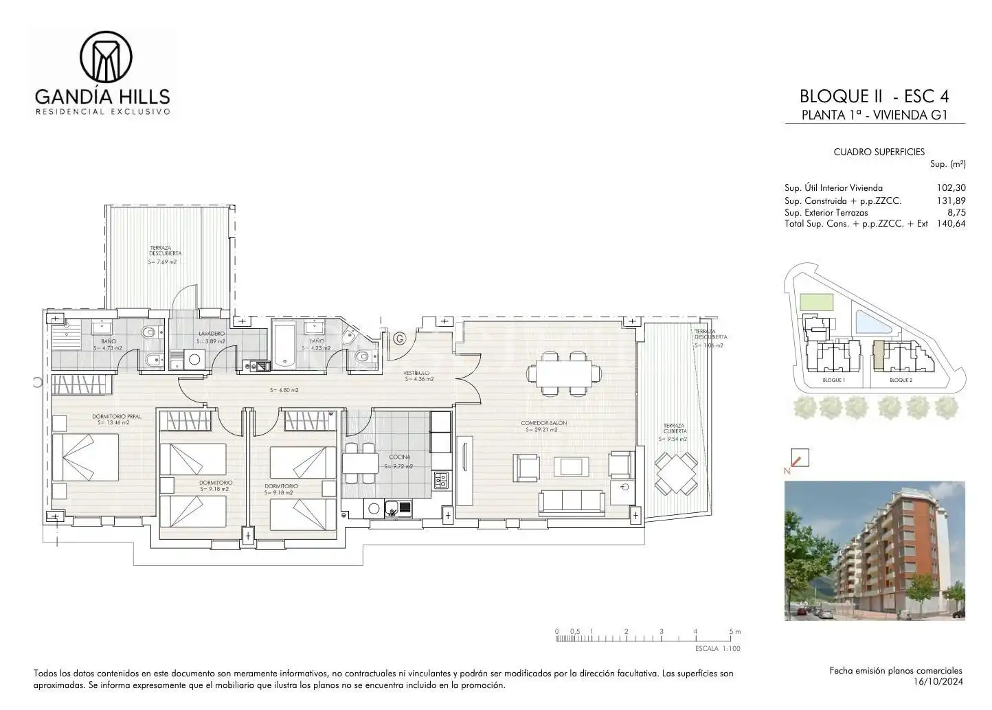 Piso en venta en Gandia con Aire acondicionado, Terraza y Balcón