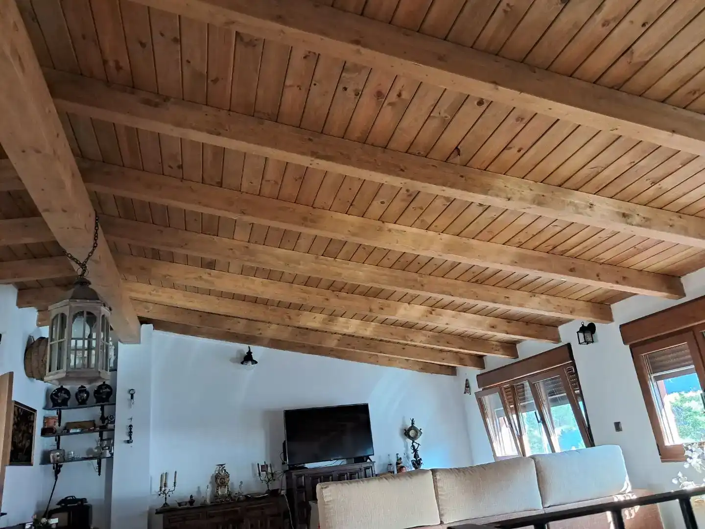 Sala de estar de Piso en venta en Caminomorisco con Parquet, Trastero y Amueblado