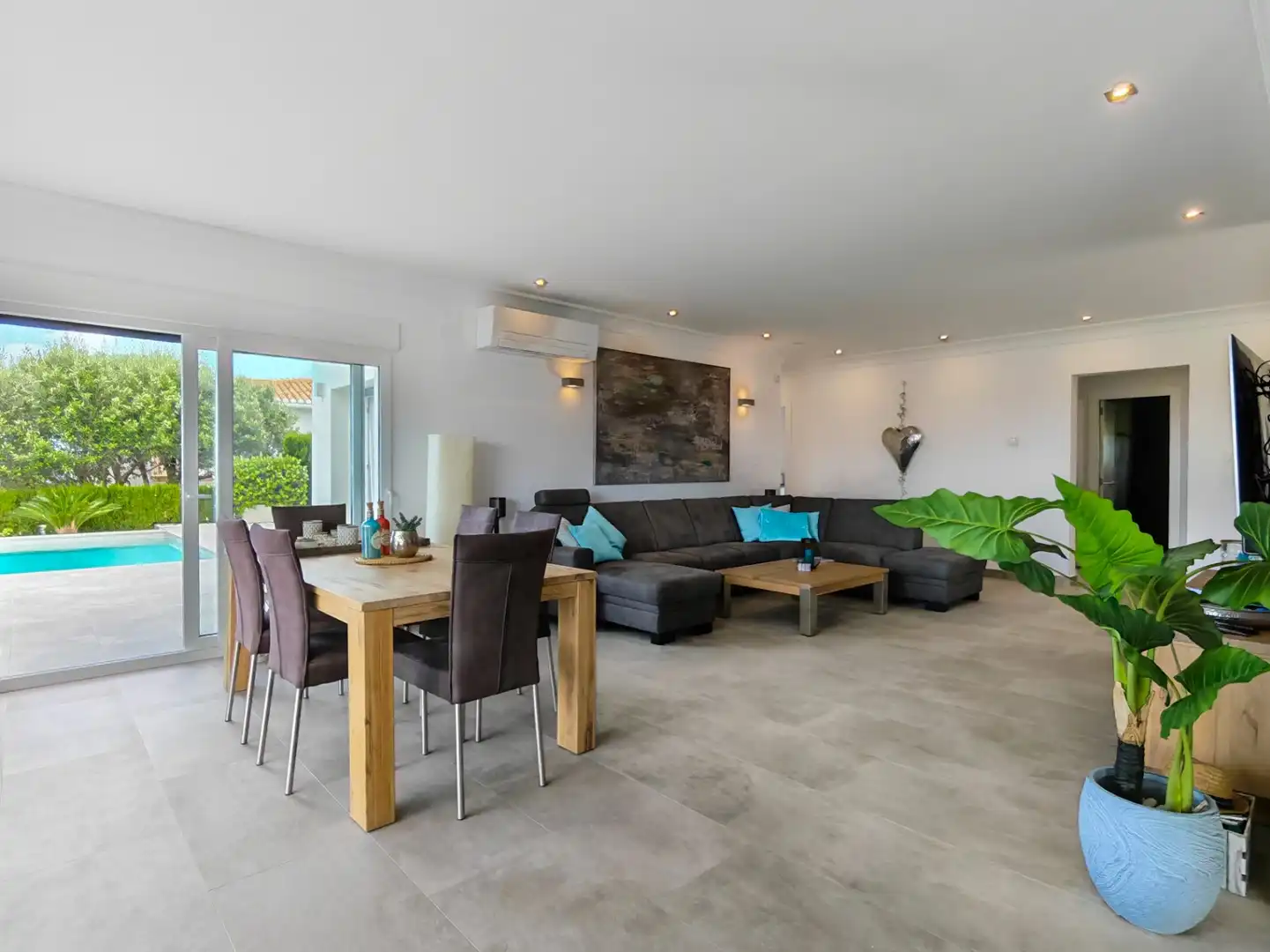 Living room of Houses for sale in Dénia  with Air Conditioner, Heating and Private garden