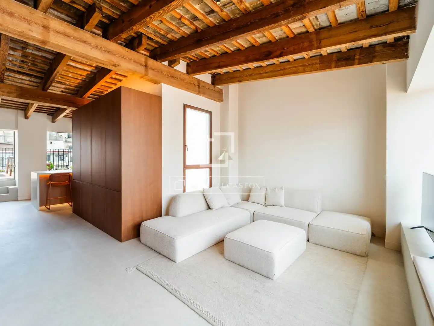 Sala de estar de Ático de alquiler en Valencia con Aire acondicionado, Calefacción y Terraza
