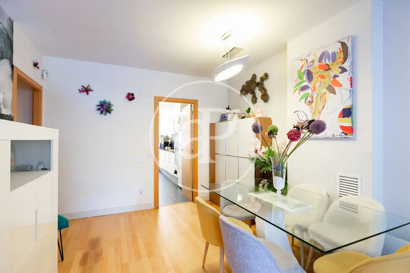 Esszimmer von Wohnung zum Verkauf in Barcelona mit Klimaanlage, Heizung und Privatgarten