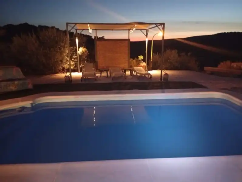 Piscina de Finca rústica de lloguer en Lucena amb Aire condicionat, Rentadora i Microones